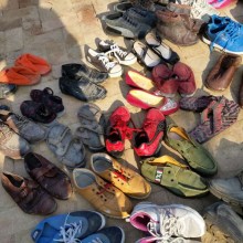 常年大量回收旧鞋子货源