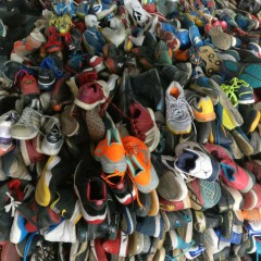 广州工厂长期回收优质二手鞋旧鞋子用于出口