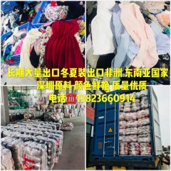 深圳旧衣服工厂批发出口各种旧衣服,二手服装,丝质长裙