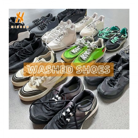 Hissen Top Brands for Second-hand Luxury Shoes Used Work Boots Washed Shoes Zapatos De Segunda Mano